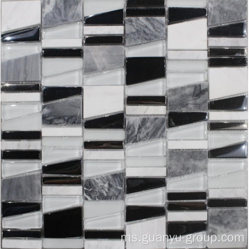 Trapezoid Glass Mosaic Tile